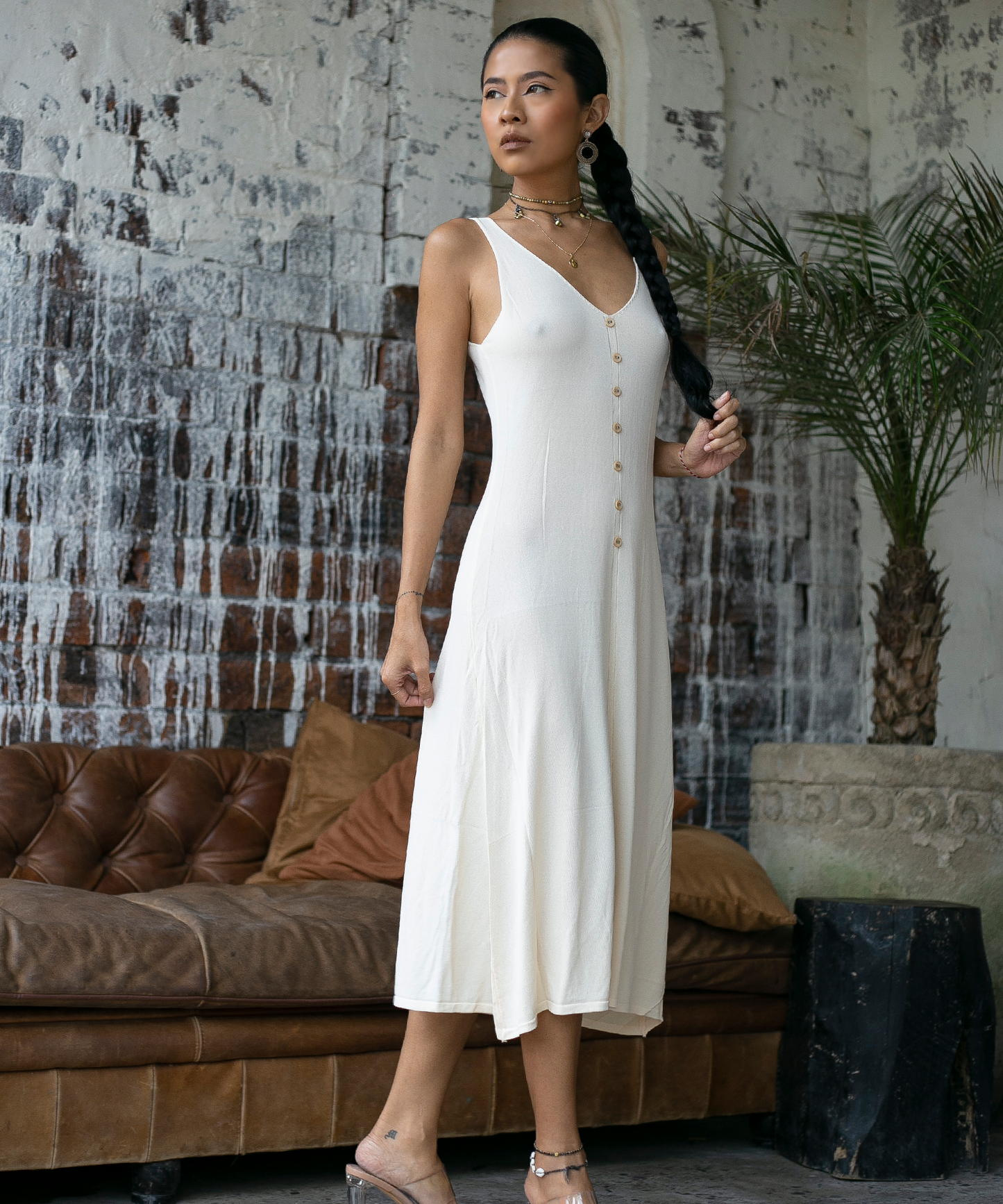 Marilyn Dress (Cream)