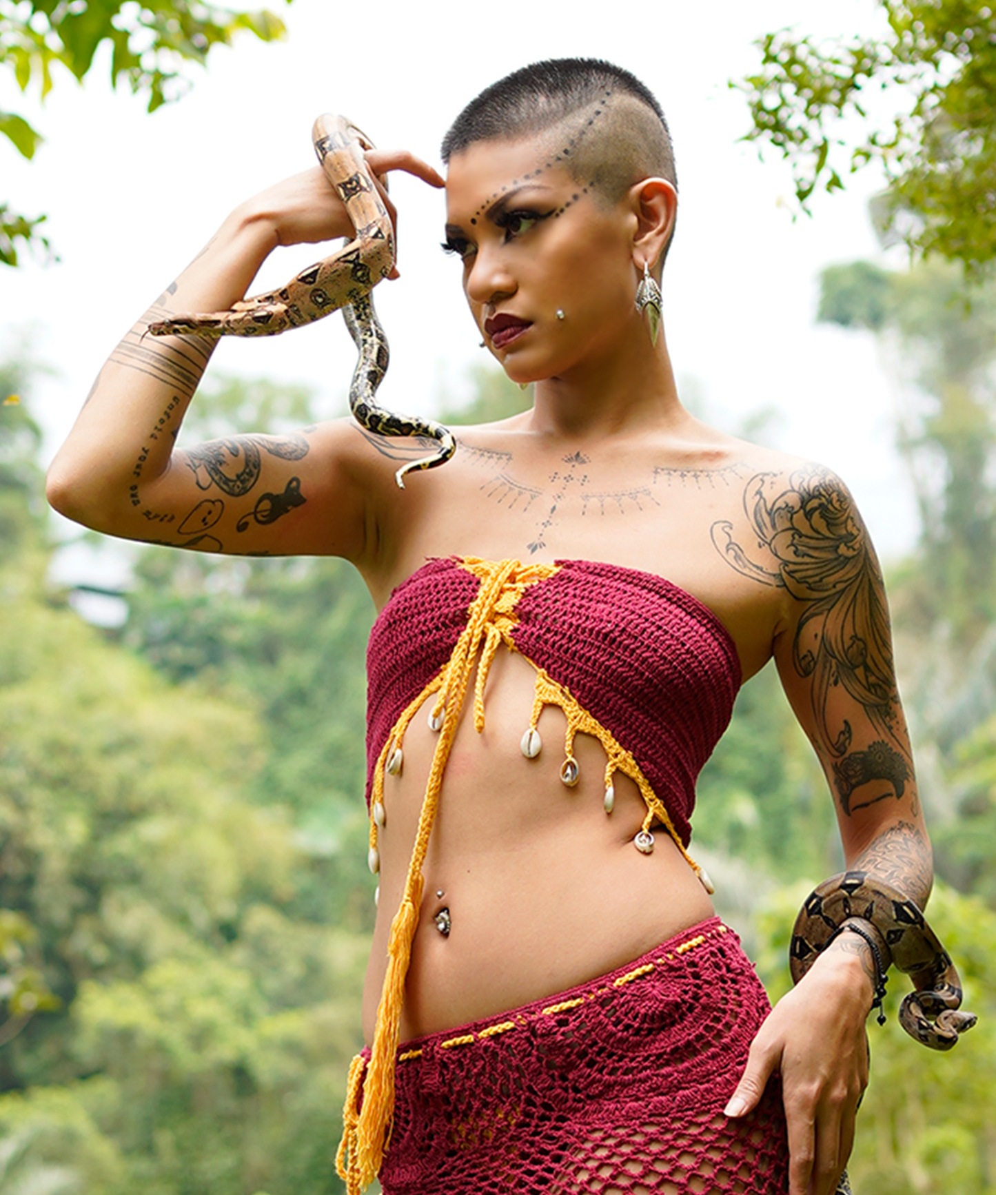 Crochet Tube/ Mini Skirt Beach Cover (Burgundy)