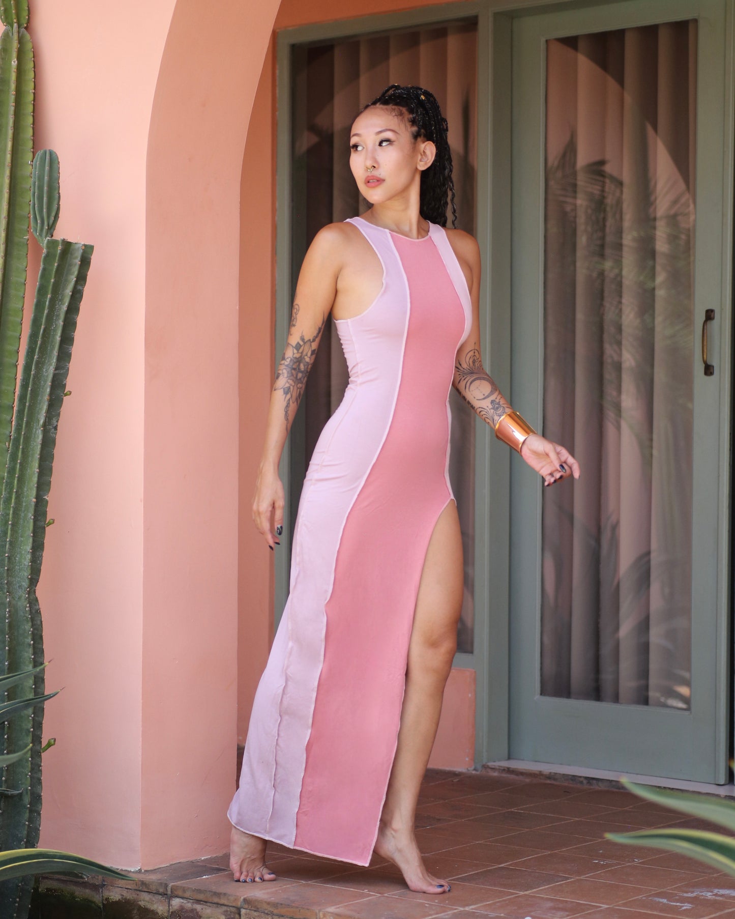 Lara Maxi Combination Dress