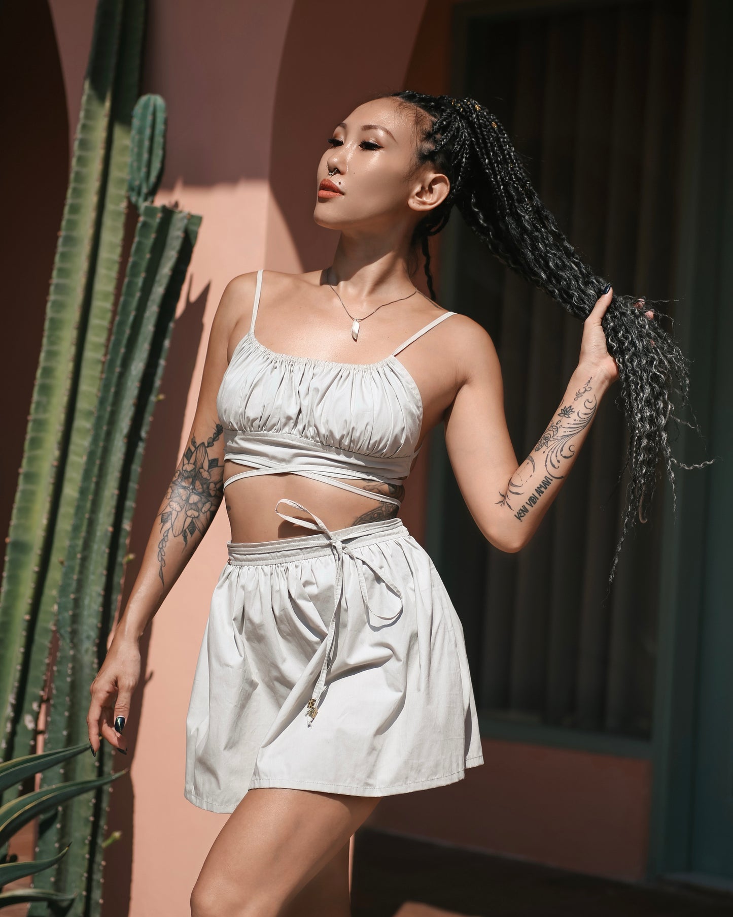 Tohira Top & Skirt Set