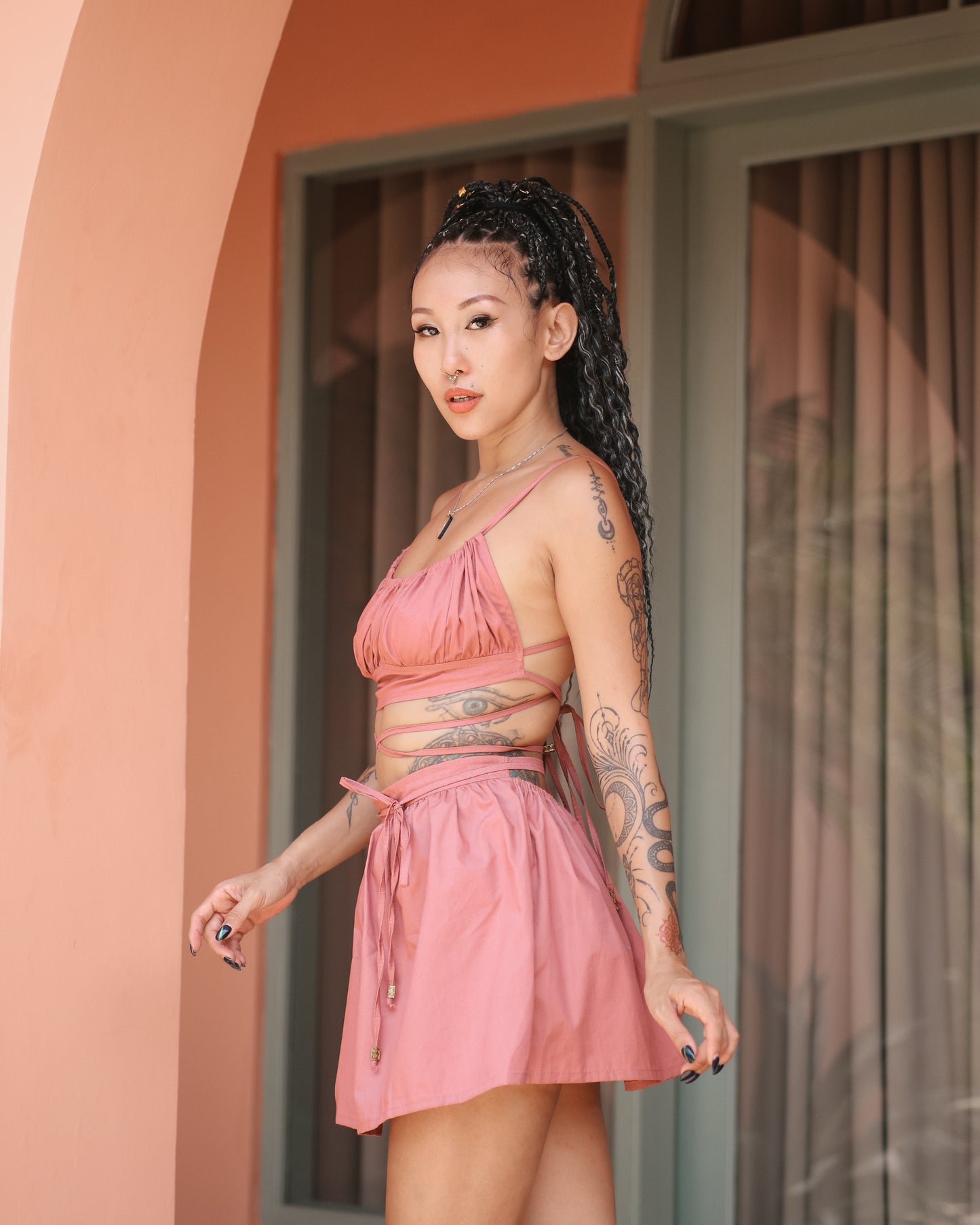 Tohira Top & Skirt Set