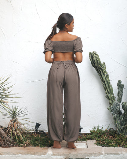 Jasmine Ring Top & Ring Split Pants Set