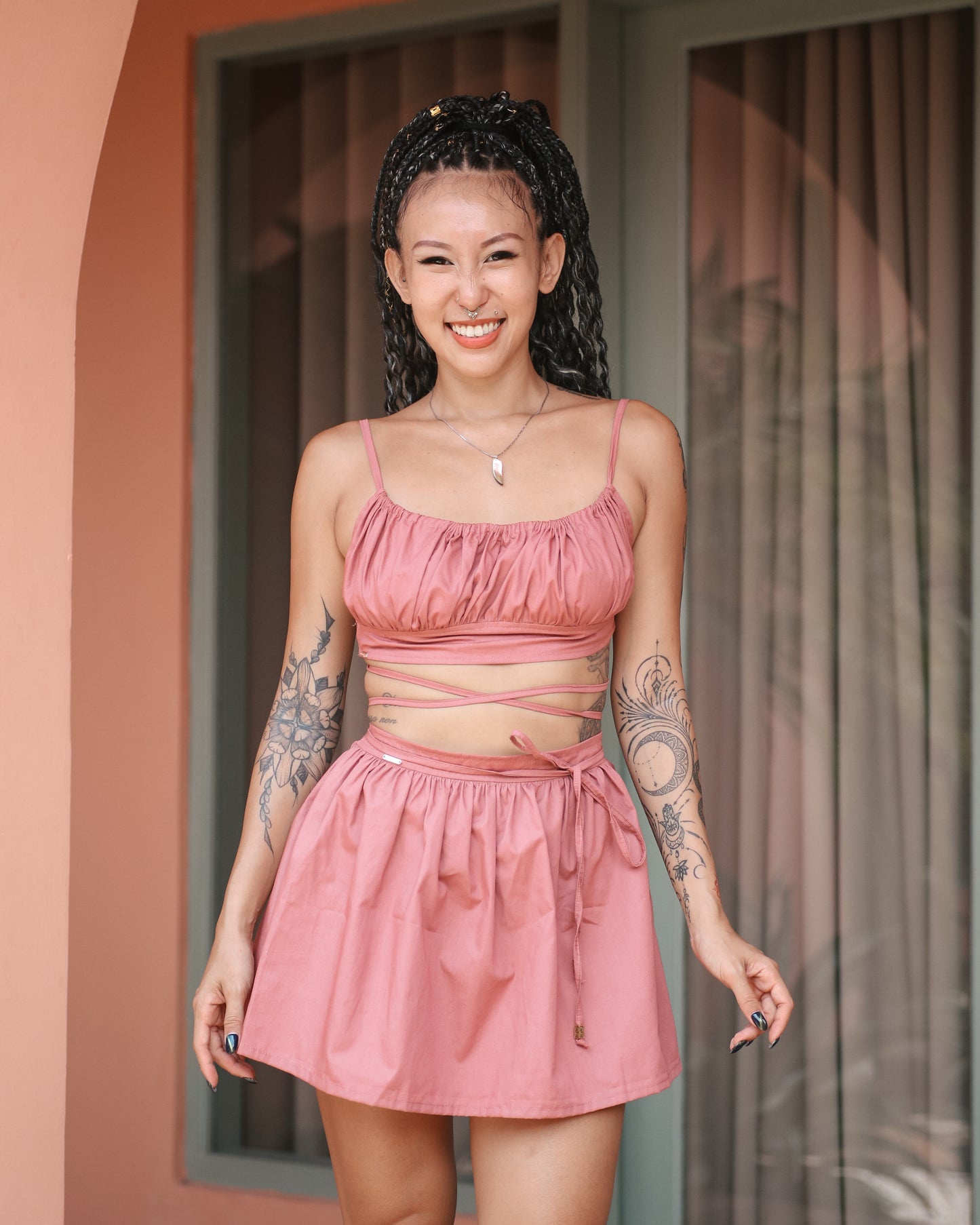 Tohira Top & Skirt Set