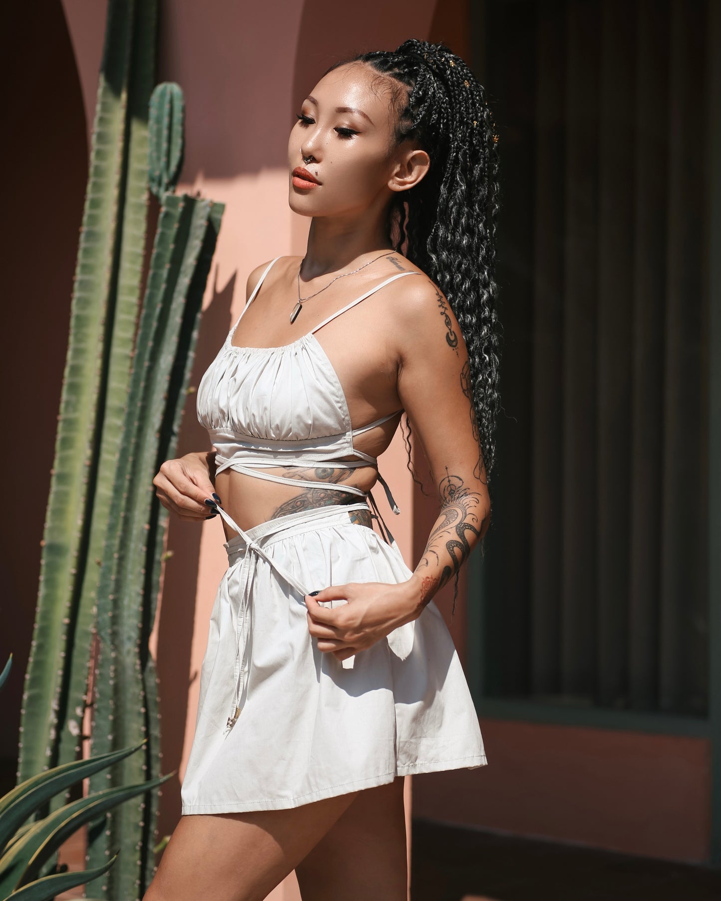 Tohira Top & Skirt Set