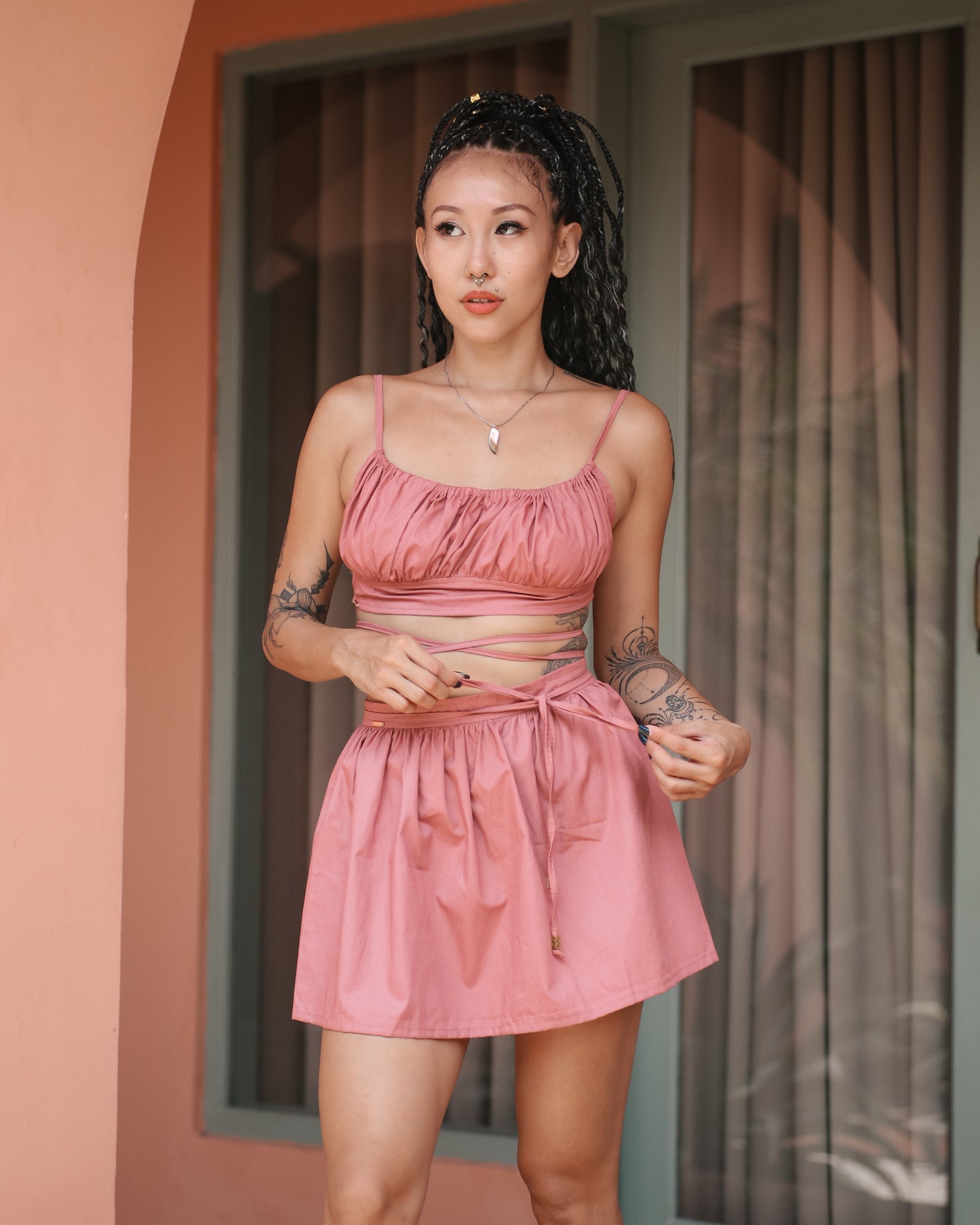 Tohira Top & Skirt Set