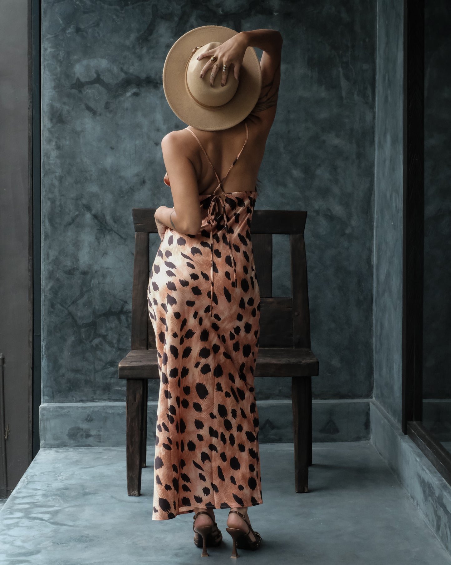 Freya Silk Dress (Cheetah)