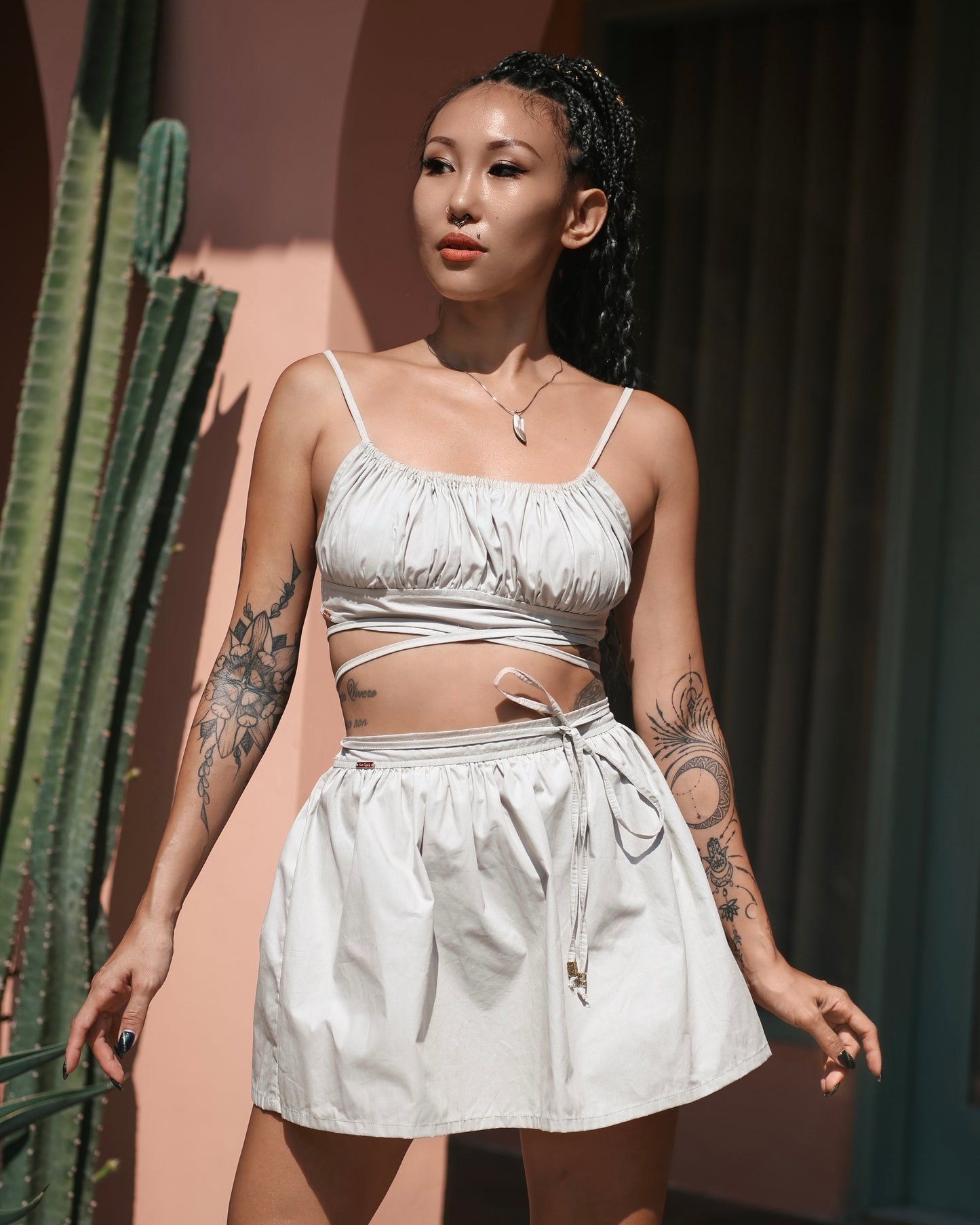 Tohira Top & Skirt Set