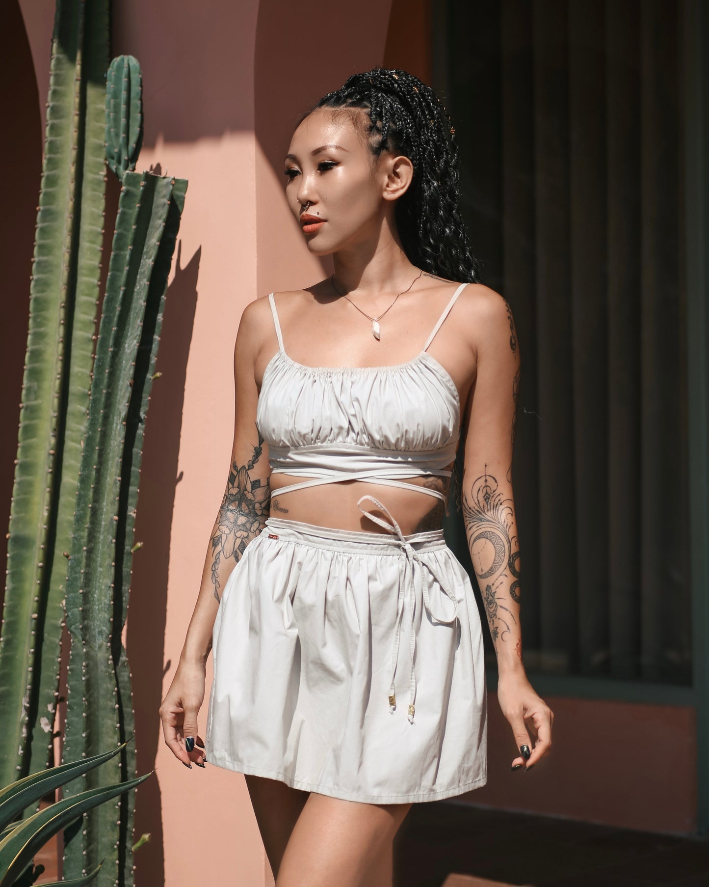 Tohira Top & Skirt Set