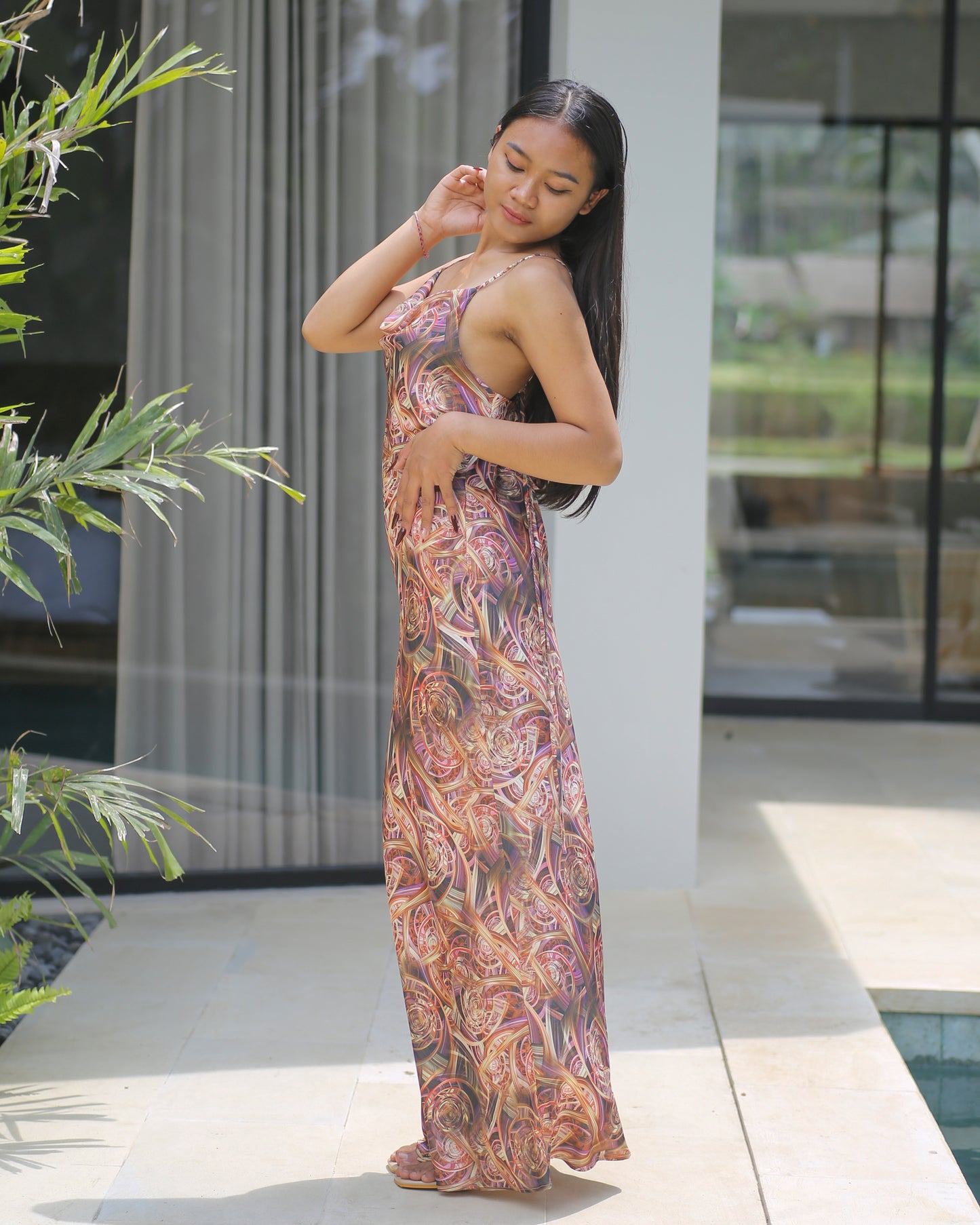 Freya Silk Dress (Fibonaci)