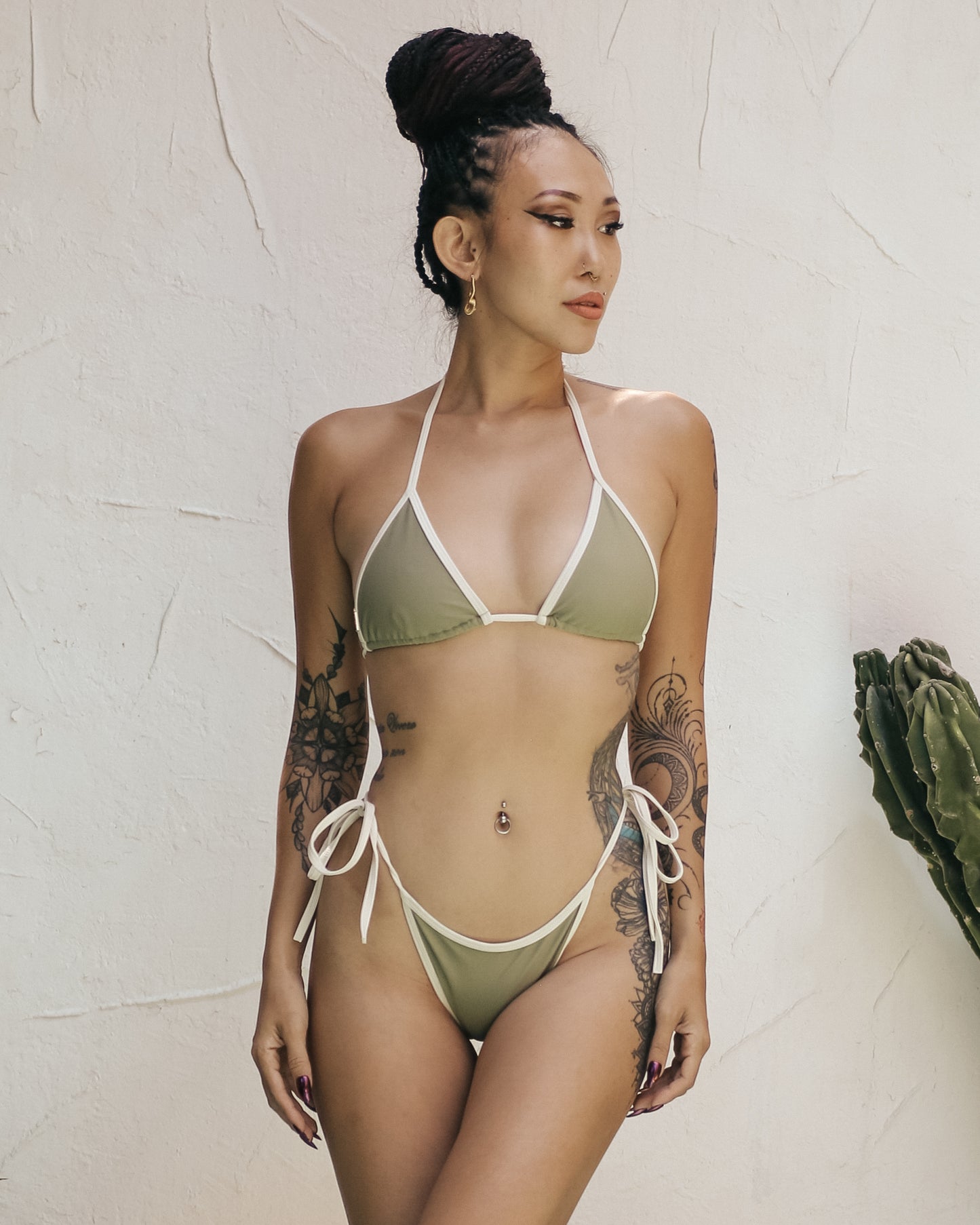 Sporty Brazilian Bikini (Olive)