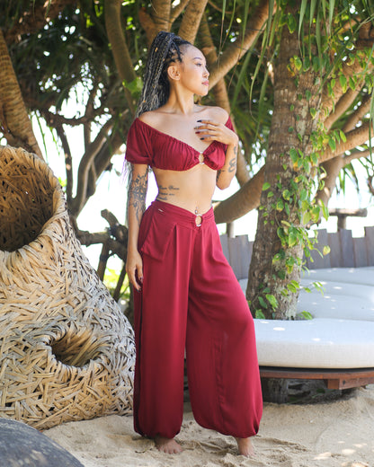 Jasmine Ring Top & Ring Split Pants Set