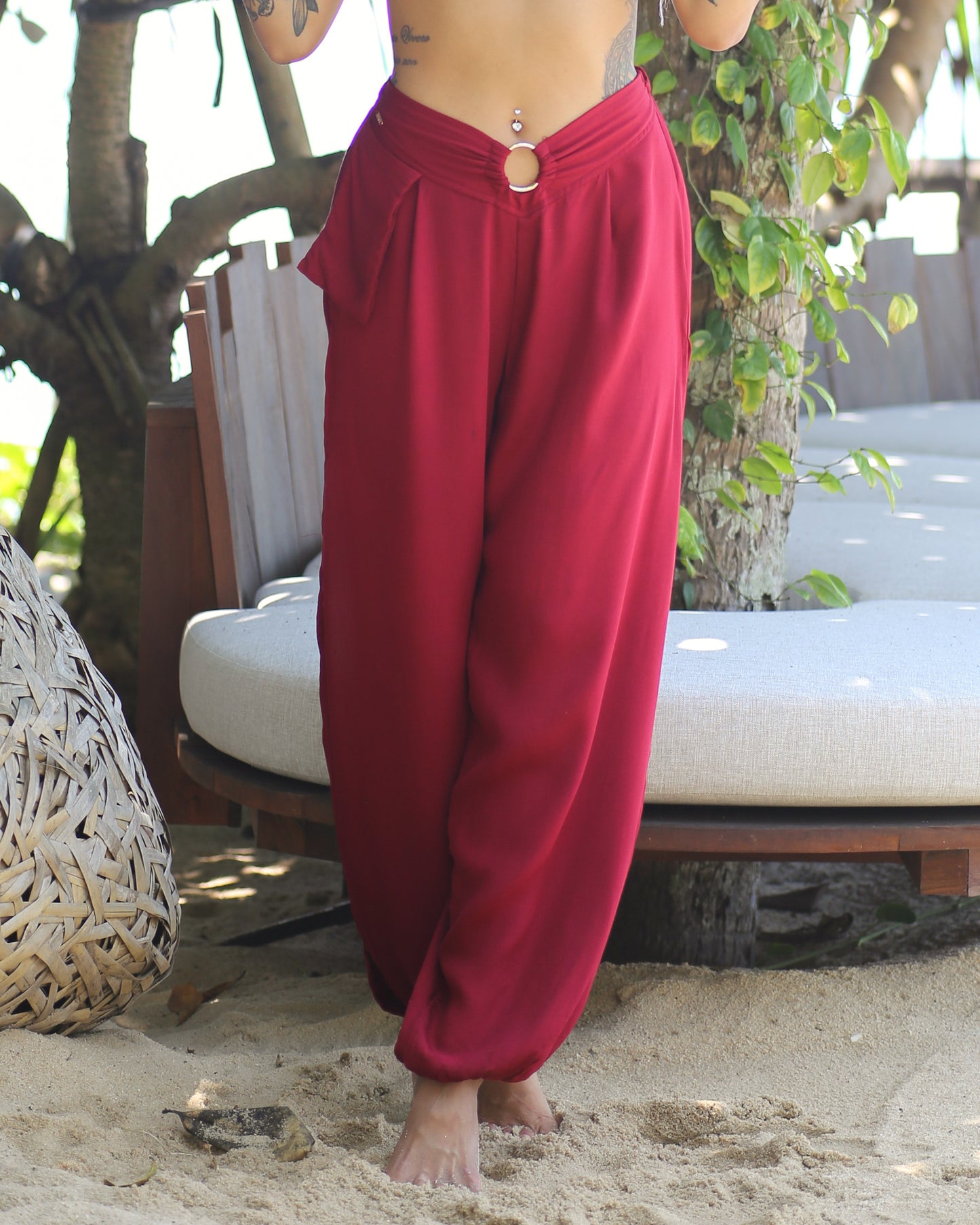 Jasmine Ring Top & Ring Split Pants Set