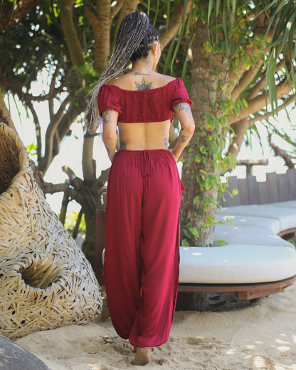 Jasmine Ring Top & Ring Split Pants Set