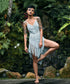 Diamond Crochet Beach Dress (Pale Blue)