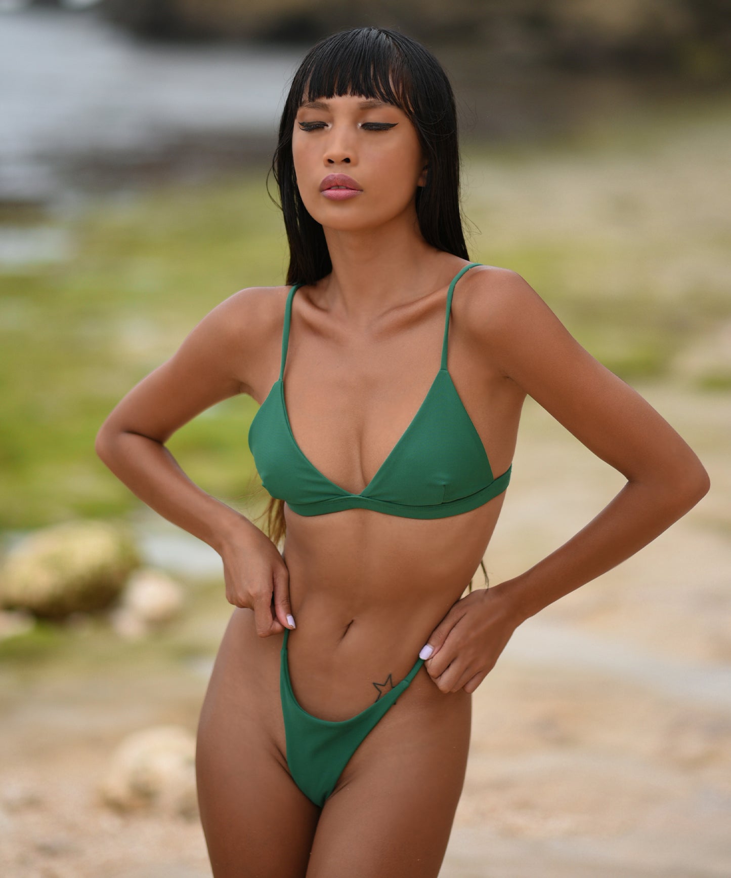 Triangle Bikini (Emerald Green)